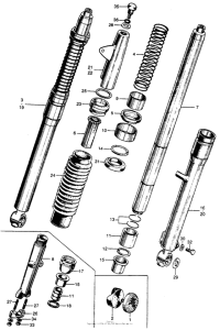 CL90 Передняя вилка