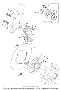 TX750 Disc brake - caliper