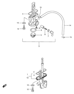 GS125 Топливный кран