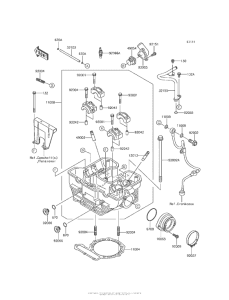 KL650 Головка цилиндров