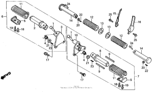 VF700C Подножки