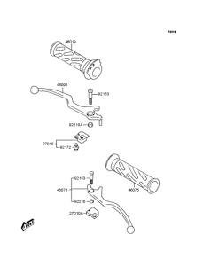 SC250 ハンドル レバー