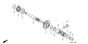 TL125 Кик стартер