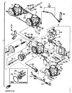 FZR600H (67KW) Карбюратор