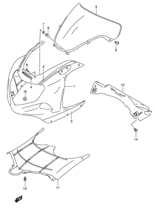 GSX-R600 Cowling body