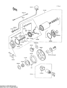 VN750 Стартер