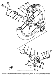 QT50K Переднее колесо