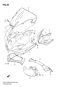 GSX-R1000 Cowling body