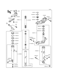 EL250 Вилка передней оси
