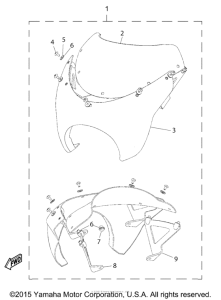 XVS1300CU Обтекатели