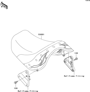 VN800 Сиденье