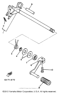 BW200S Вал переключения