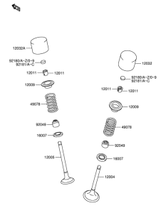 RM-Z250 Клапан