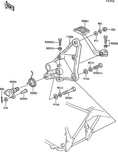 ZG1300 Педаль тормоза