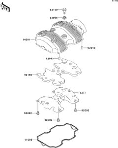 EJ650 Крышка головки цилиндров