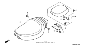 VF750C Сиденье