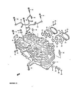 GSX550 Головка цилиндров