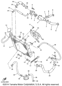 YZF-R1 Радиатор и Патрубки