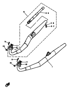 RD250LC Выхлопная система