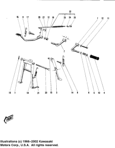  Footrests / stands / brake pedal