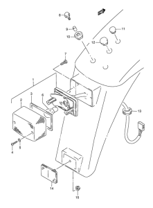 TS50 Задний комбинированный сигнал