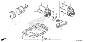 CTX700 Oil Pan + Oil Pump