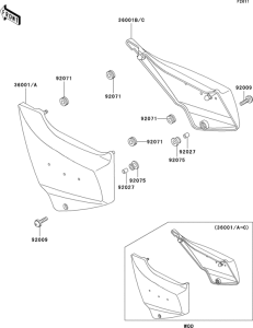 ZG1200 Боковые обтекатели