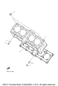 YZF600RNC Цилиндры