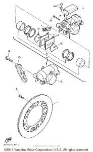 FJ1200B Задний суппорт