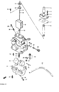 TS125 Carburetor assy