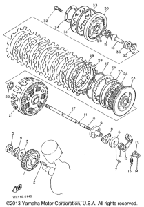 XV1100H Сцепление