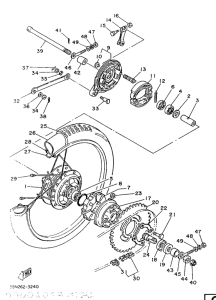YB100 Переднее колесо