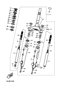 EW50 Вилка передней оси
