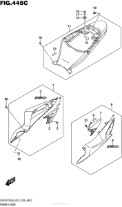 GSX-R750 Frame Cover (Kgl)
