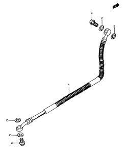 GSX750 Задние тормозные трубки