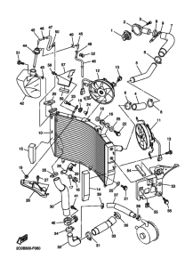 YZF-R6R Радиатор и шланг