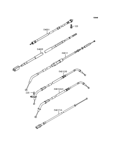 VN400 Тросы управления