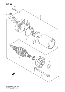 GZ250 Стартерный мотор