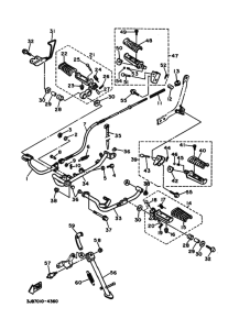 XV400 ｽﾀﾝﾄﾞ. ﾌｰﾄﾚｽﾄ