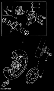 CW50RS Передний суппорт