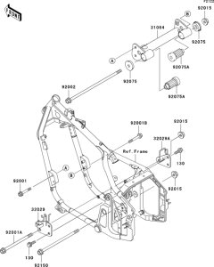 VN800 Крепление двигателя
