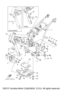 TTR125LER Рама
