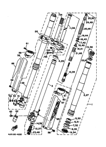 WR250Z Передняя вилка