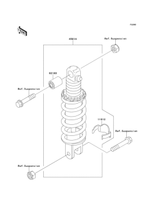 ZX1100 Амортизатор