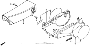 CR125R Seat + side cover 80