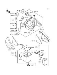 ZR400 Воздушный фильтр