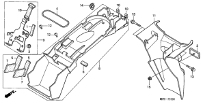 XL1000V Заднее крыло