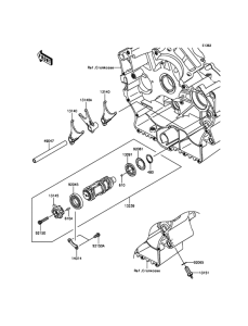 VN900 Валы и вилки переключения передач