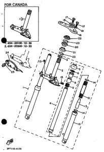 PW50 PW50F Вилка передней оси
