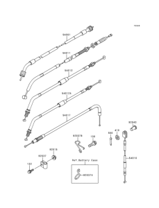 KL650 Тросы управления